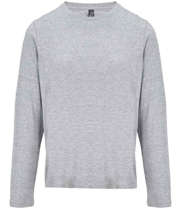 SOL'S Ladies Monarch Long Sleeve T-Shirt Grey Marl