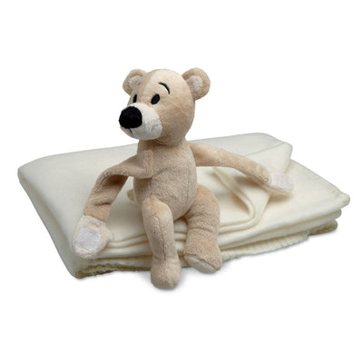 Branded Fleece blanket with bear