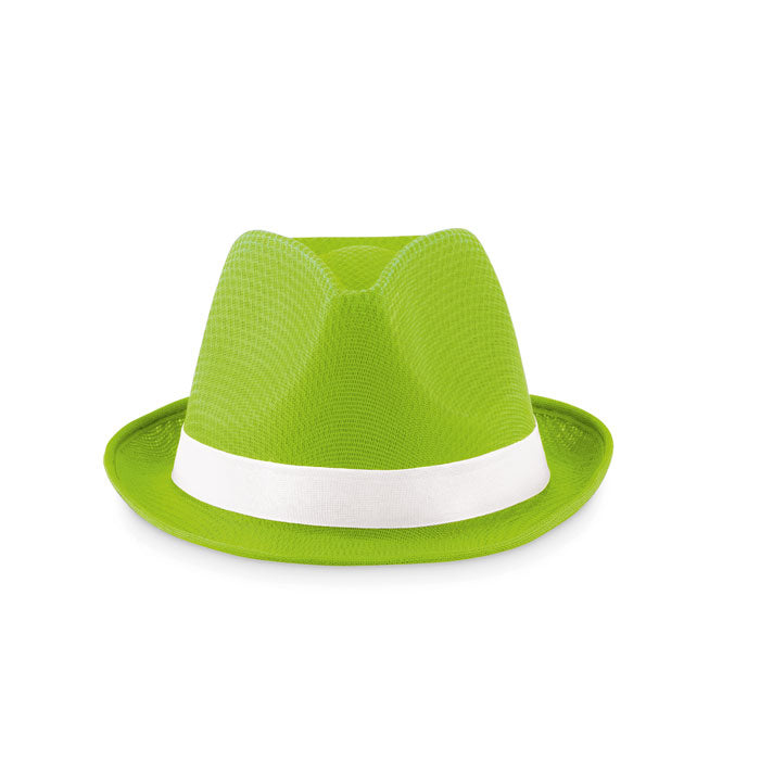 Coloured polyester hat
