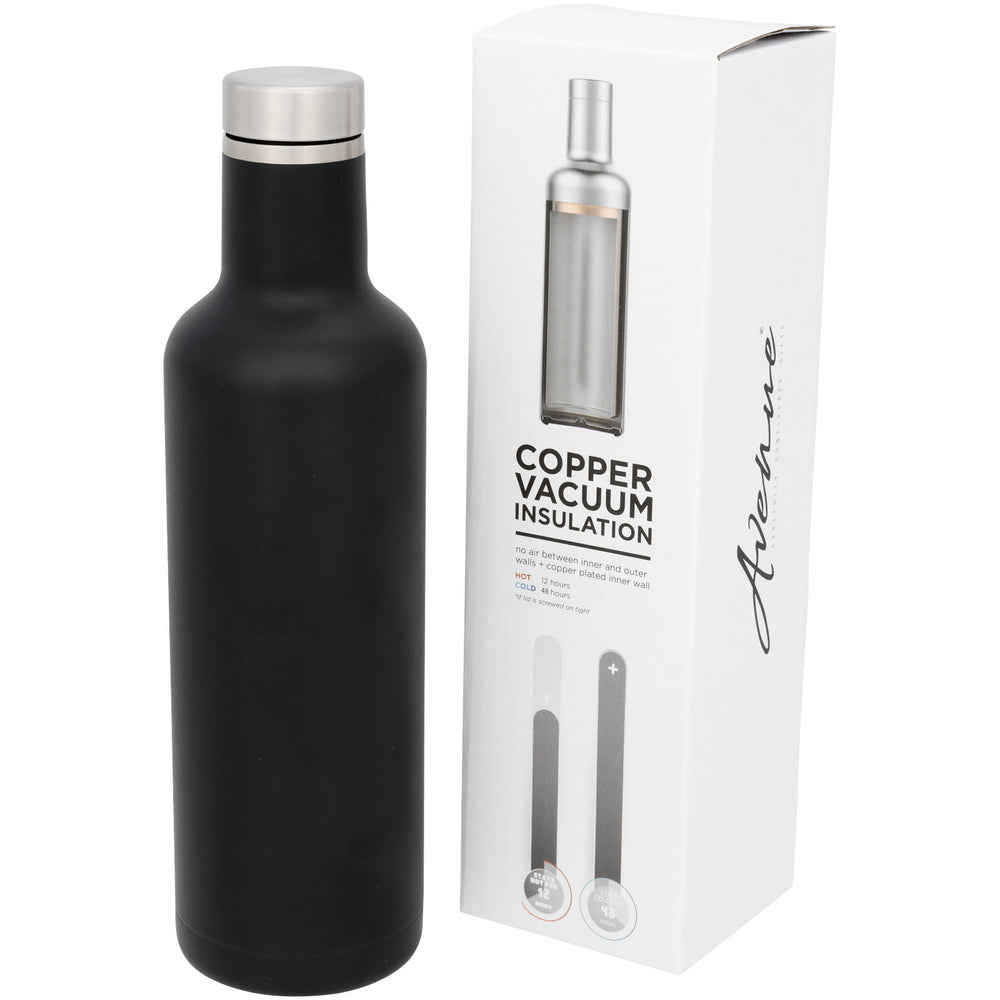 Branded Pinto 750 ml copper vacuum insulated bottle