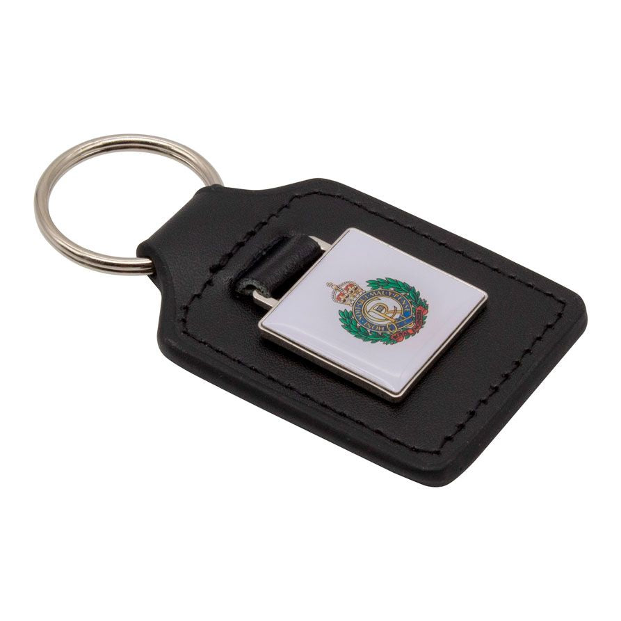 Branded Leather Effect Keyring (Full Colour Print)