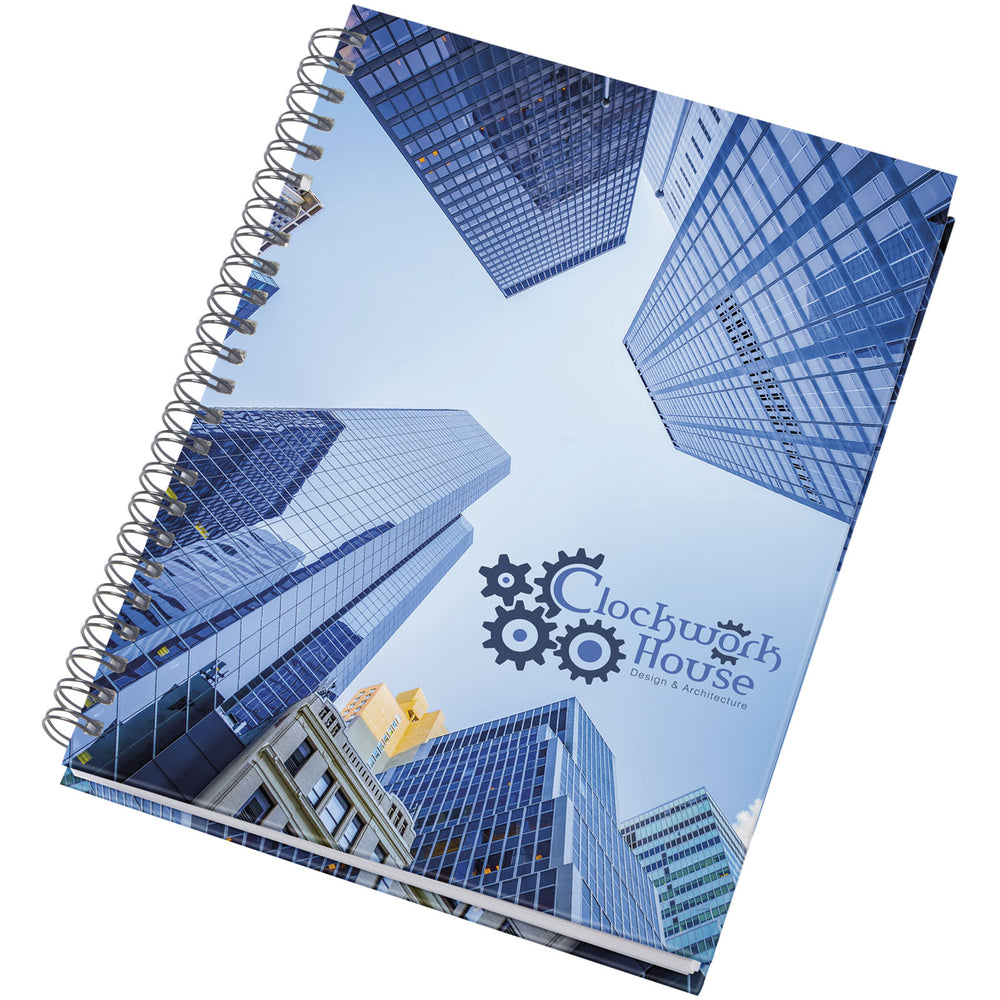 Branded Wire-o A5 notebook hard cover
