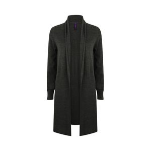 Henbury Ladies Longline Open Cardigan