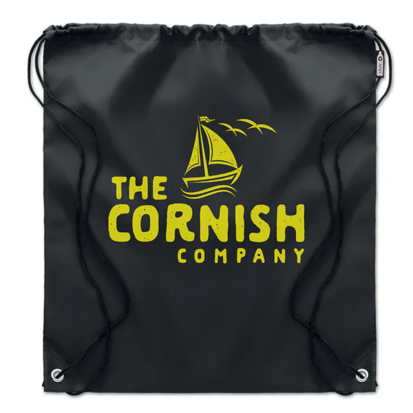 Branded 190T RPET drawstring bag