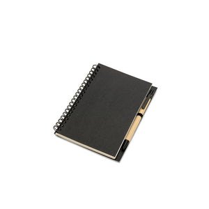 B6 Recycled full cover notebook with pen