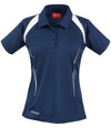 Spiro Ladies Team Spirit Polo Shirt Navy/White