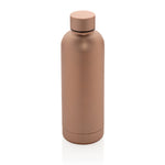 RCS Recycled stainless steel Impact vacuum bottle Brown