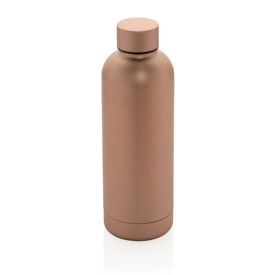 RCS Recycled stainless steel Impact vacuum bottle Brown
