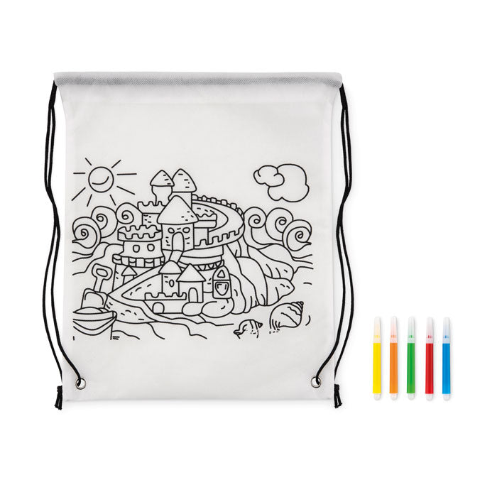 Branded Non woven kids bag with pens