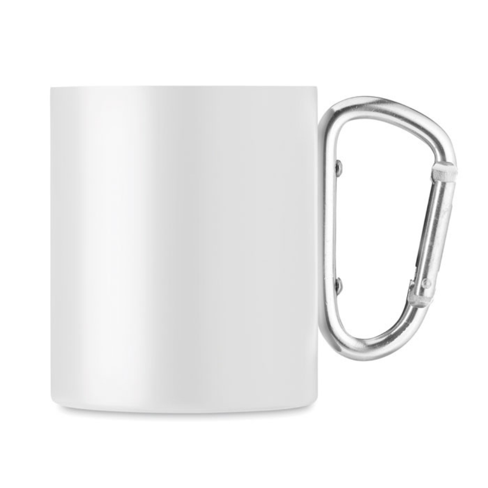 Branded Double wall metal mug 300 ml
