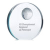 Branded Globe glass trophy