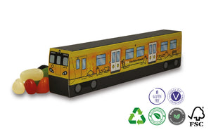 Replica Tube Train with Vegan Fizzy Mix