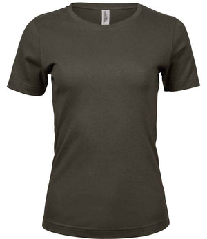 Tee Jays Ladies Interlock T-Shirt Dark Olive