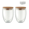 Branded Set of 2 glasses 350 ml in box