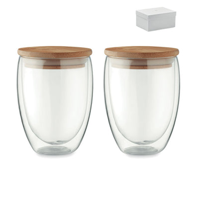 Branded Set of 2 glasses 350 ml in box