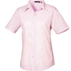 Premier Ladies Short Sleeve Poplin Blouse