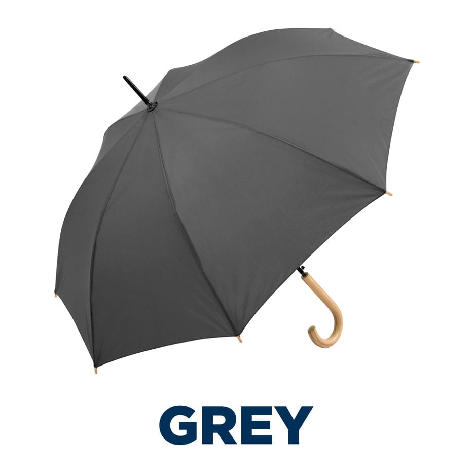 Fare ÖkoBrella Automatic Opening Umbrella with Wooden Crook Handle - 1000mm