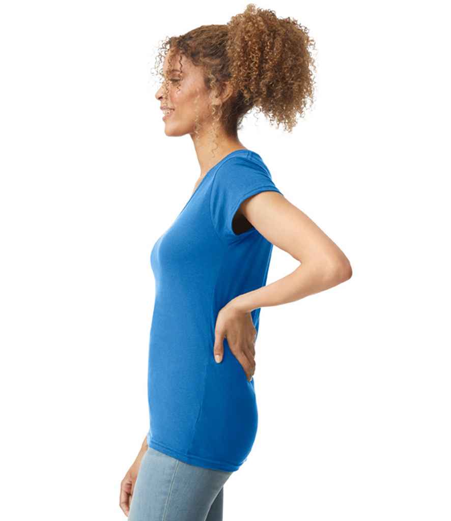 Gildan Ladies SoftStyle® V Neck T-Shirt Royal Blue