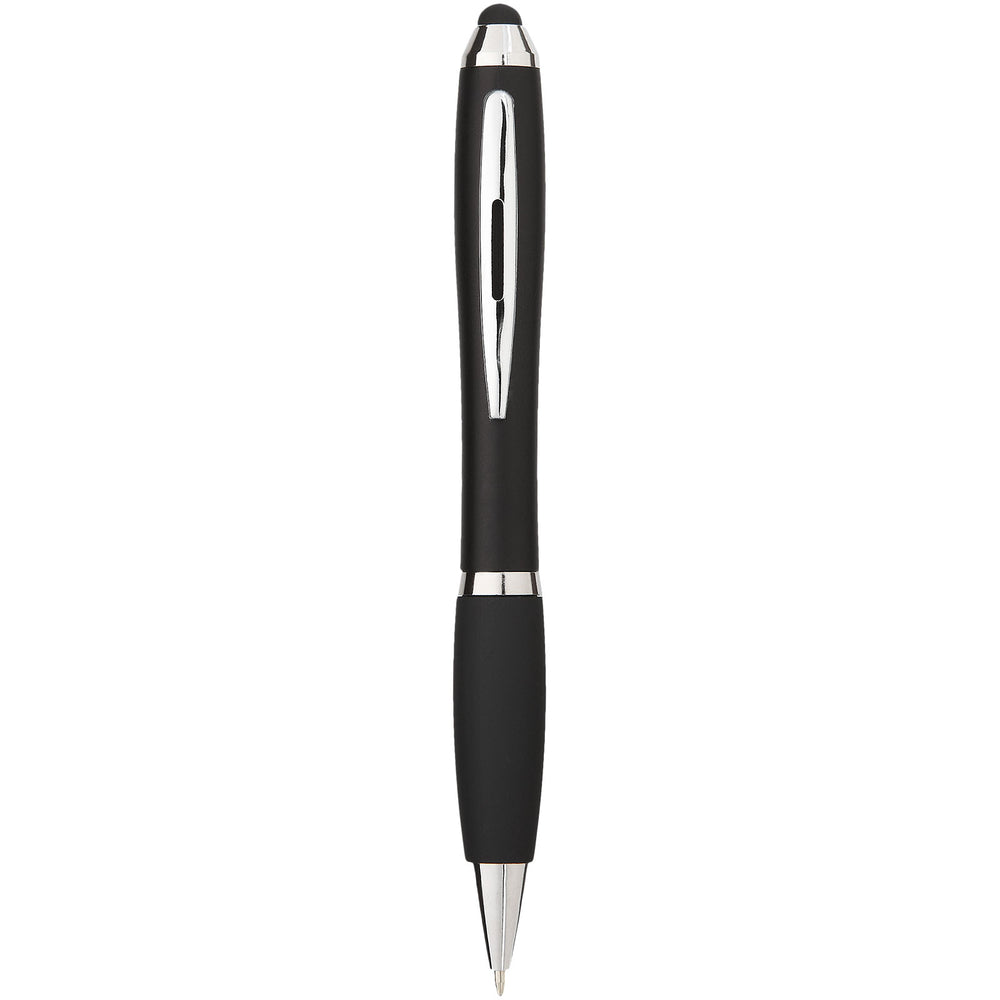Branded Nash coloured stylus ballpoint Black ink pen with black grip