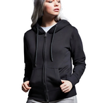 Anthem Ladies Organic Full Zip Hoodie Black
