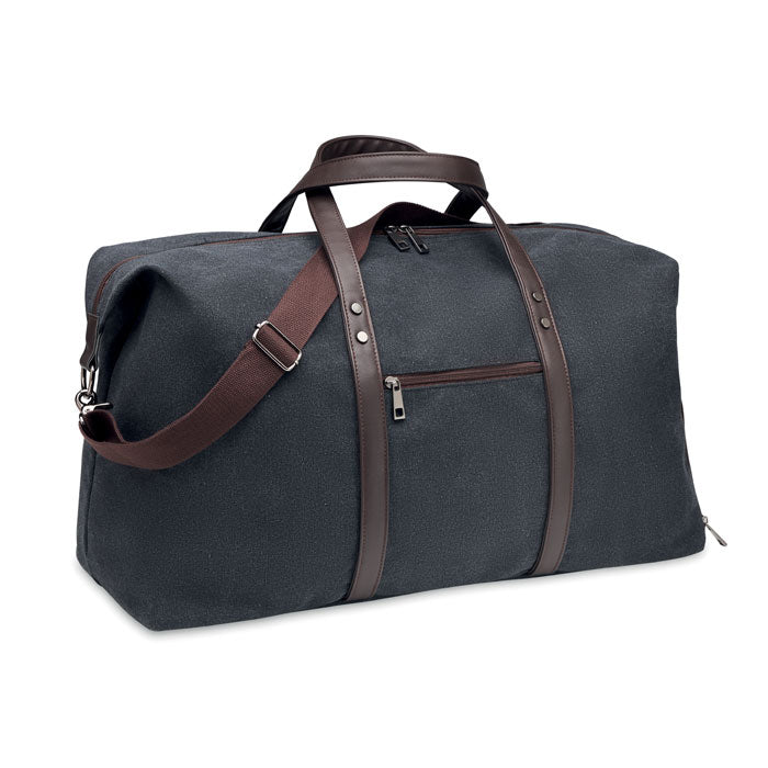 Branded Weekend bag in canvas 450gr/m²