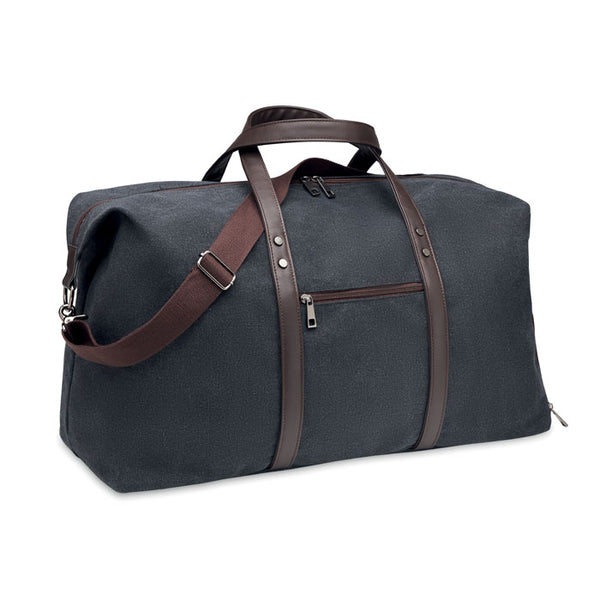 Branded Weekend bag in canvas 450gr/m²