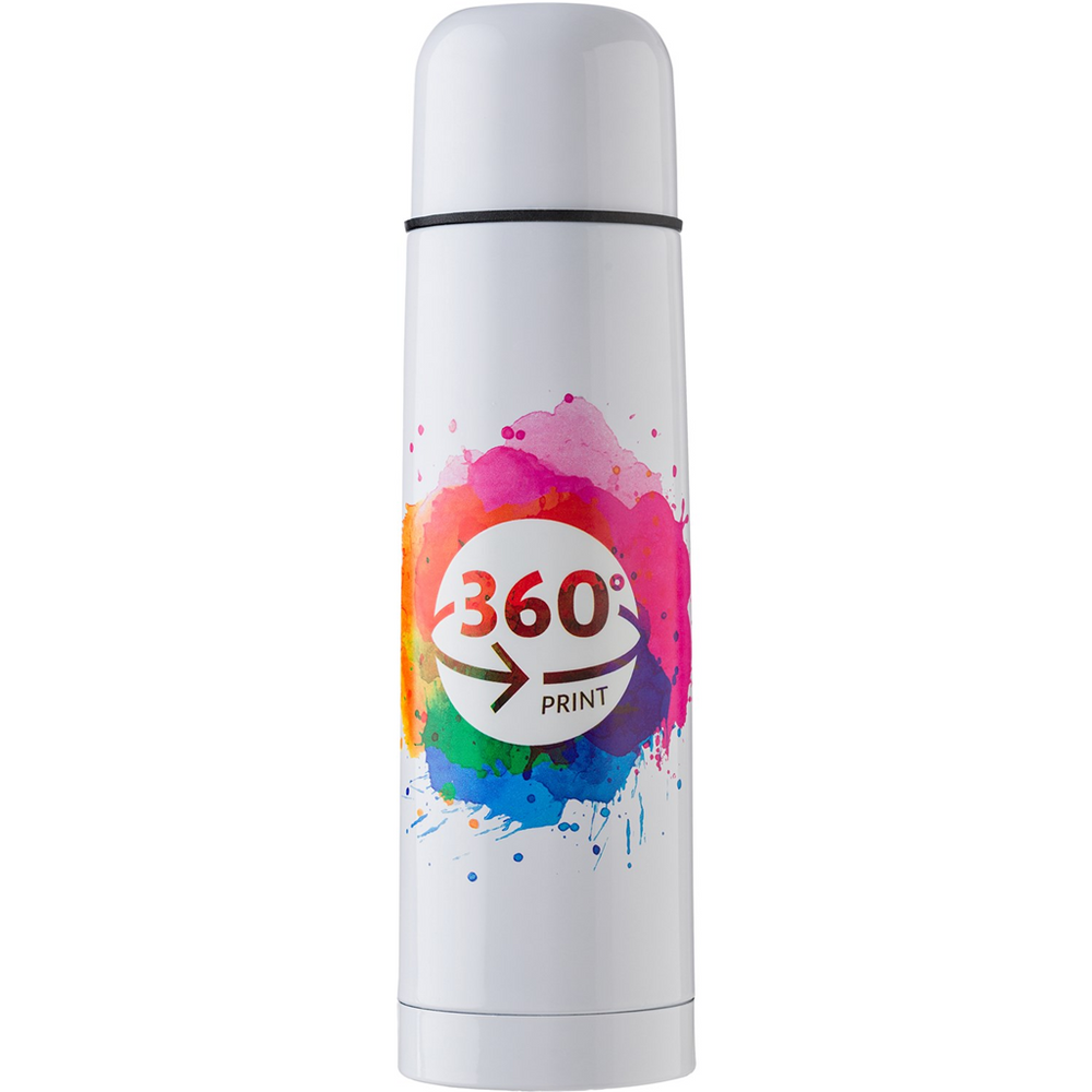Branded Strathaird Stainless steel double walled vacuum flask (500ml)