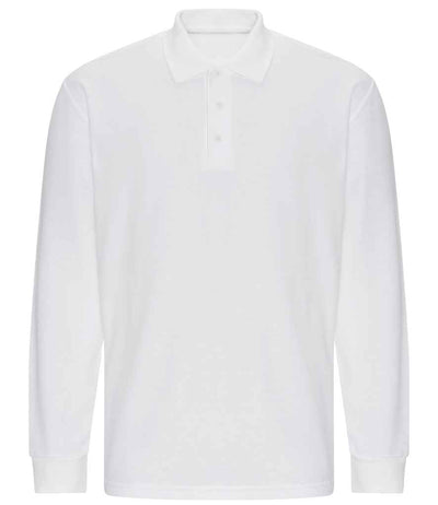 Pro RTX Pro Long Sleeve Piqué Polo Shirt White