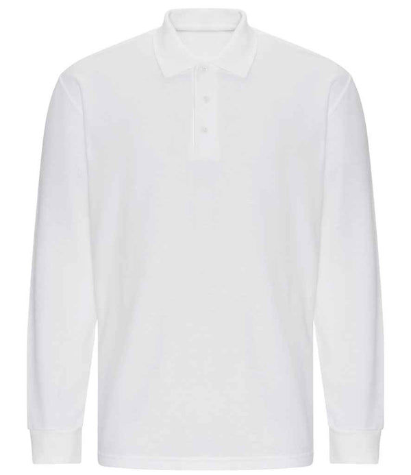 Pro RTX Pro Long Sleeve Piqué Polo Shirt White