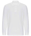 Pro RTX Pro Long Sleeve Piqué Polo Shirt White