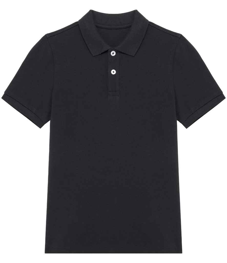 Native Spirit Kids Piqué Polo Shirt Black