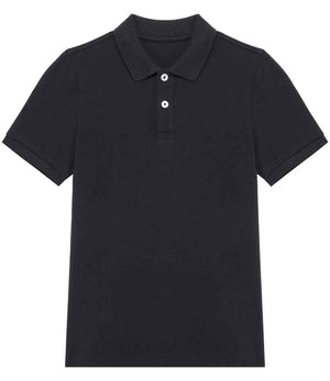 Native Spirit Kids Piqué Polo Shirt Black