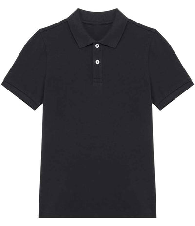 Native Spirit Kids Piqué Polo Shirt Black