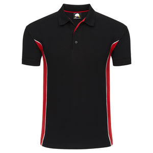 Orn Silverswift Two Tone Poloshirt Black/Red