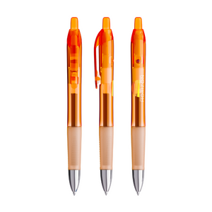 BIC® Intensity® Gel Clic, Orange, Blue Ink