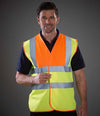 Yoko Hi-Vis Two Band and Braces Waistcoat