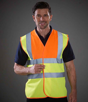 Yoko Hi-Vis Two Band and Braces Waistcoat