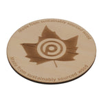 Branded Wooden Coaster (90mm Diameter: 3mm Thick)
