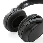 Branded RCS recycled plastic Elite Foldable wireless headphone