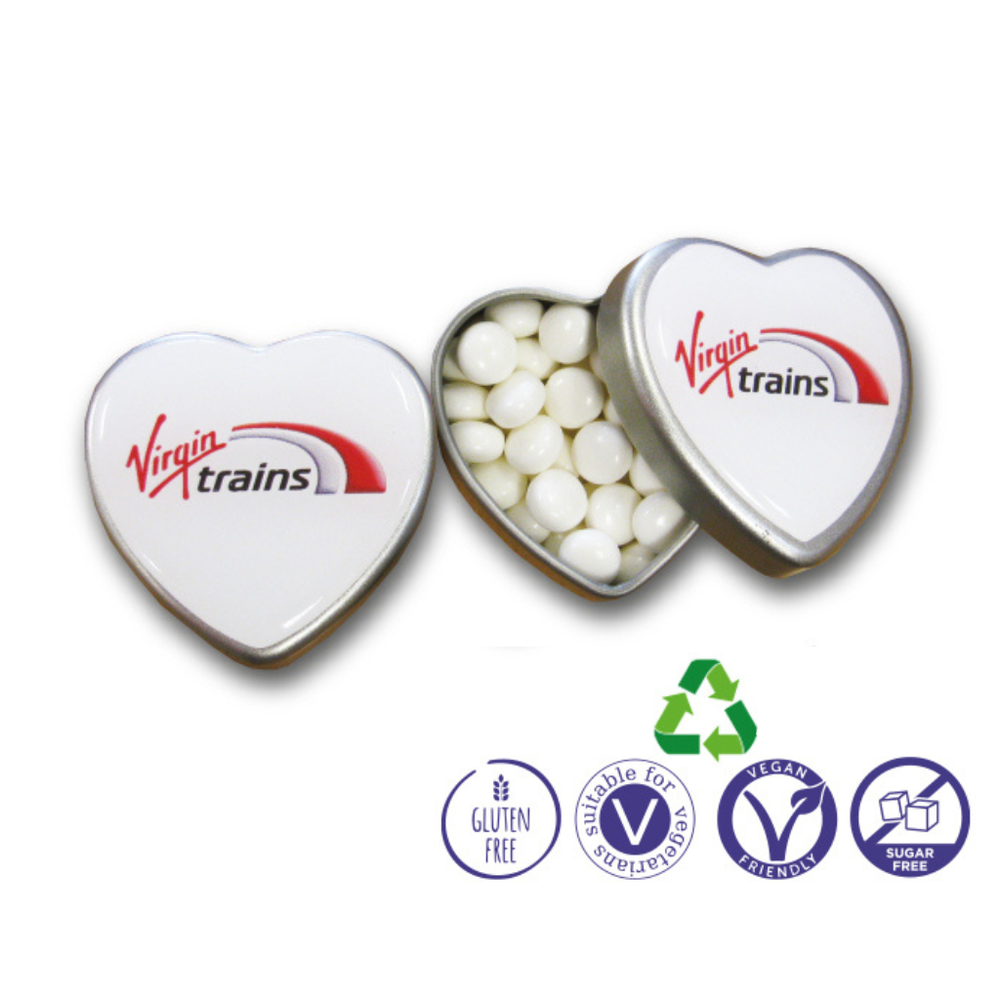 Valentines Heart Tin of Mints