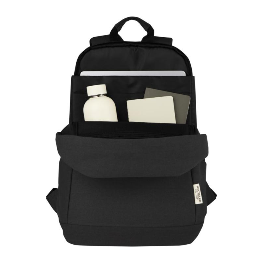 Joey 15.6" GRS recycled canvas anti-theft laptop backpack 18L