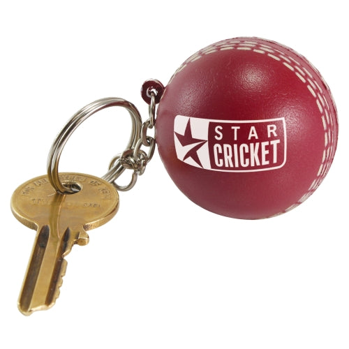 Stress Cricket Ball Keyring