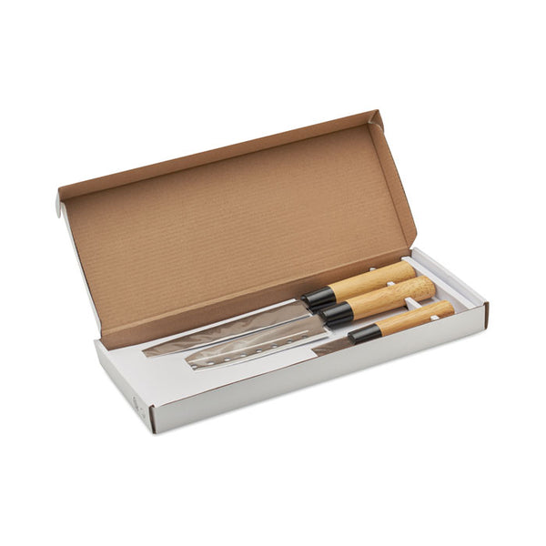 Branded Japanese style knife set