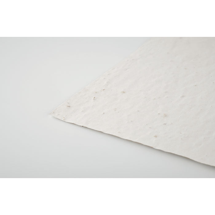 Branded A5 wildflower seed paper sheet