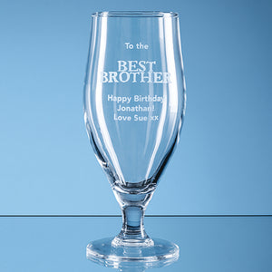 Engraved 0.62ltr Stelara Beer Glass | Custom Personalised Beer Glass