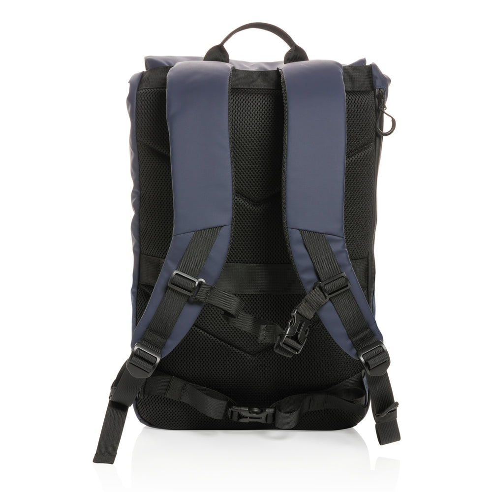 Branded Impact AWARE™ RPET water resistant 15.6" laptop backpack