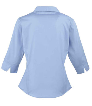 Premier Ladies 3/4 Sleeve Poplin Blouse