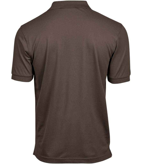 Tee Jays Luxury Stretch Piqué Polo Shirt Chocolate