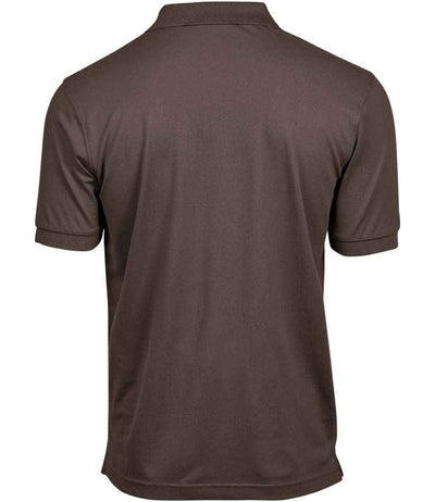 Tee Jays Luxury Stretch Piqué Polo Shirt Chocolate