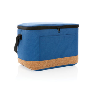 Impact AWARE™ XL RPET two tone cooler bag with cork detail